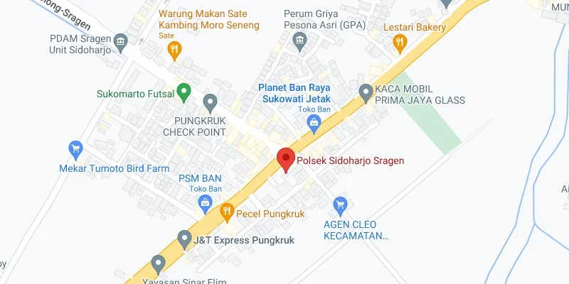 6. Pertigaan Polsek Sidoharjo Sragen