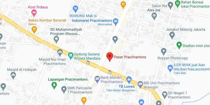 7. Perempatan Pasar Pracimantoro