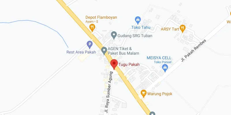 7. Pertigaan Tugu Pakah