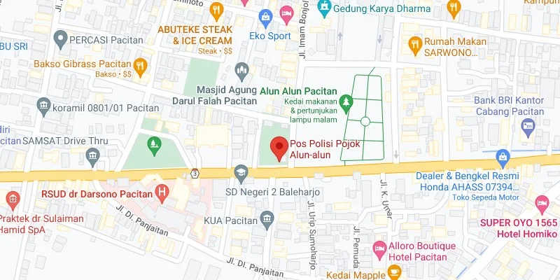 7. Pos Polisi Pojok Alun-alun