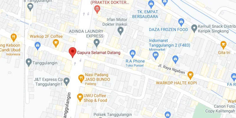 Ruas Jl. Jati Raya cukup strategis untuk pemasangan billboard. Salah satunya di depan Lippo Plaza. Jalanan yang luas dan ramai kendaraan, billboard ukuran besar cocok terpampang di sini.
9. Pertigaan Gapura Selamat Datang Tanggulangin

