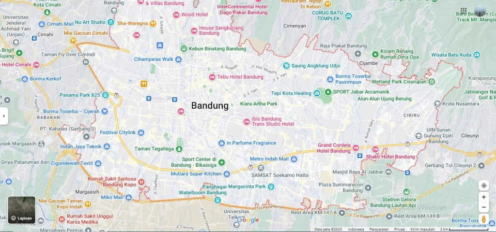 Titik Pemasangan Billboard di Bandung (H3)