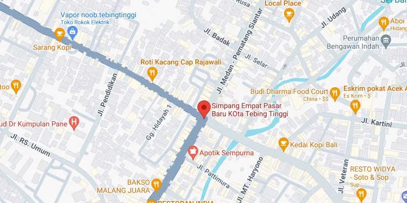 1. Simpang Empat Pasar Baru