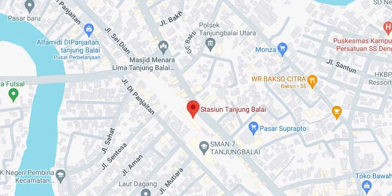 7. Depan Stasiun Tanjung Balai