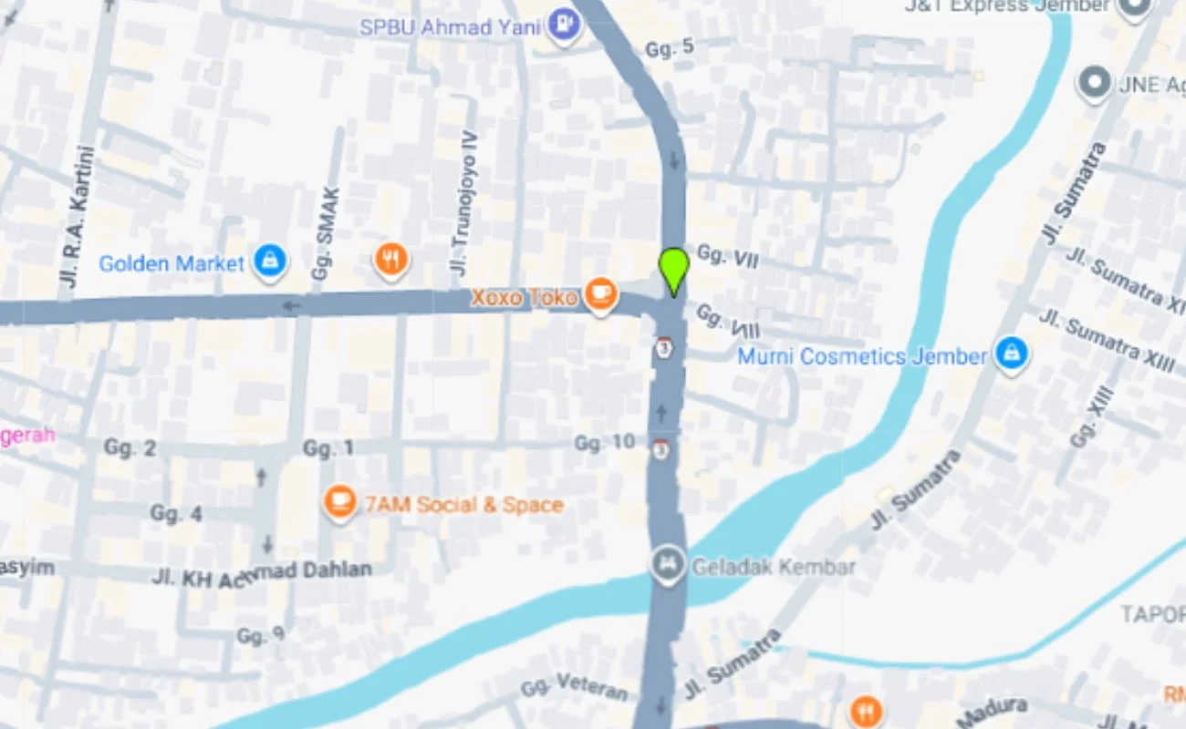 Lokasi Billboard Jember Jl. Ahmad Yani