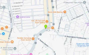 Lokasi Videotron Jl. Alam Sutera Boulevardg