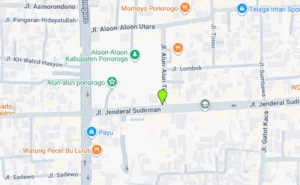 Lokasi Videotron Jl. Alun-Alun Timur