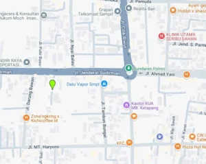 Lokasi Videotron Jl. Jenderal Sudirman