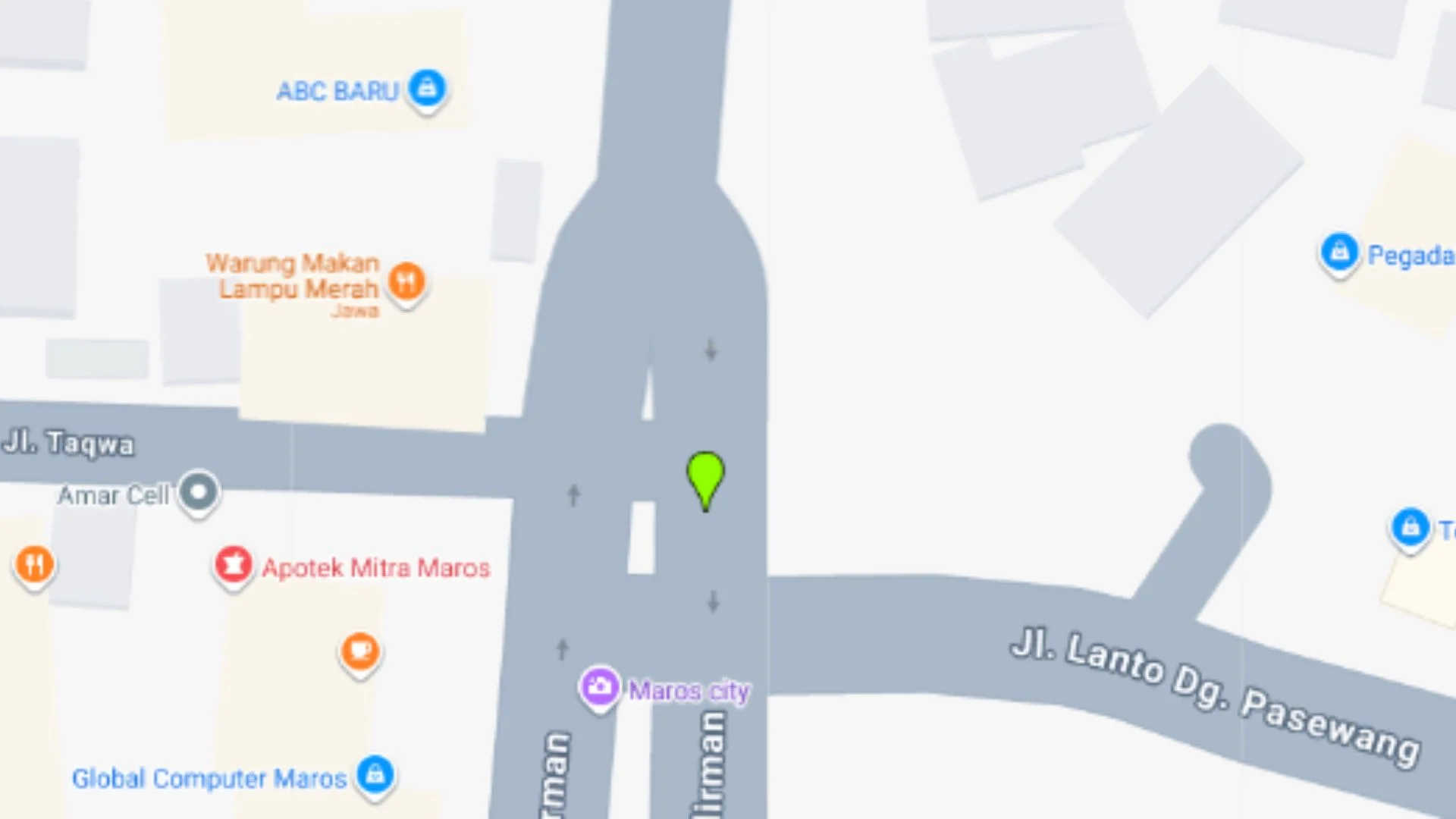Lokasi Baliho Jl. Poros Maros - Pangkep