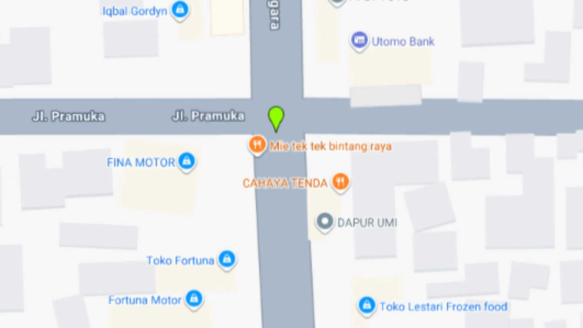 Lokasi Baliho Jl. Pramuka