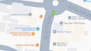 Lokasi Baliho Jl. kawangkoan-Tomohon