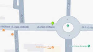 Lokasi Videotron Jl. Jend. Sudirman