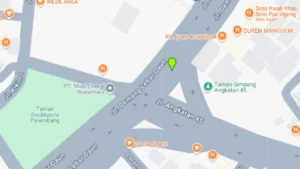 Lokasi Videotron Jl. Demang Lebar Daun
