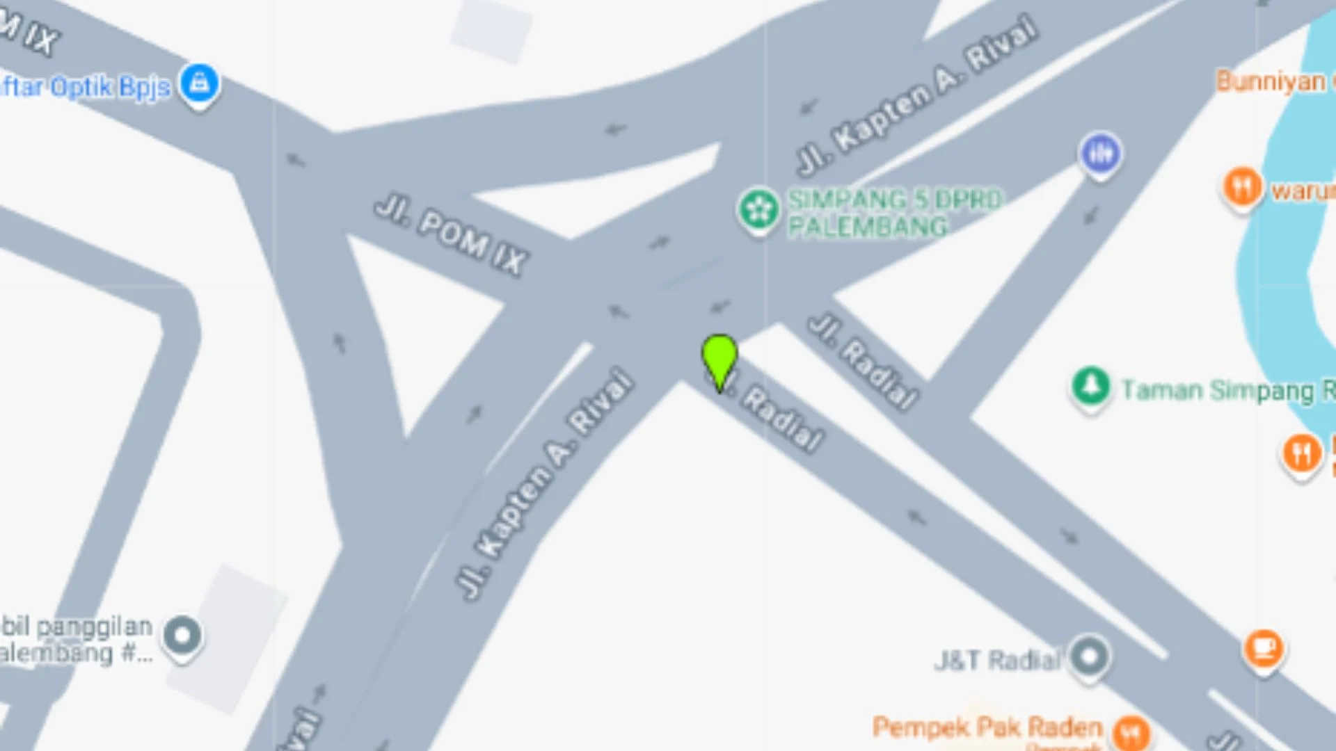 Lokasi Videotron Jl. Radial