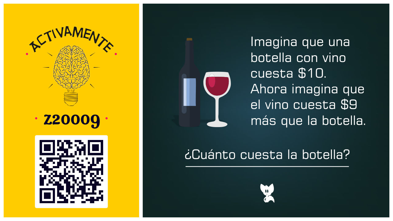 El cálculo de la botella de vino