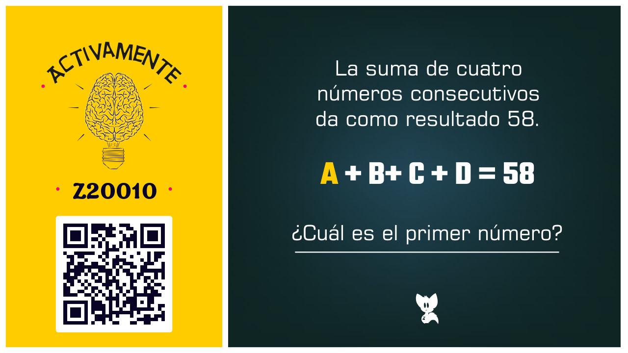 La suma de los números consecutivos