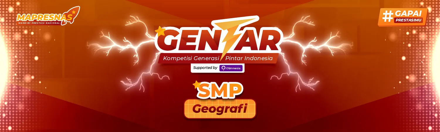 Kompetisi Geografi Tingkat Nasional - Gentar 2026 (Jenjang SMP)