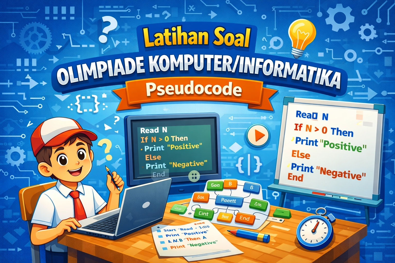Latihan Soal Olimpiade Komputer/Informatika – Pseudocode (Jenjang SMP)