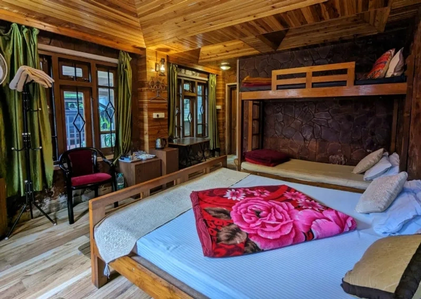 Room interior at Shillong Guest Inn