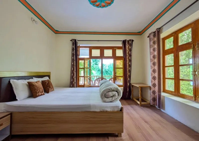 Standard Room Interior at Turtuk Retreat