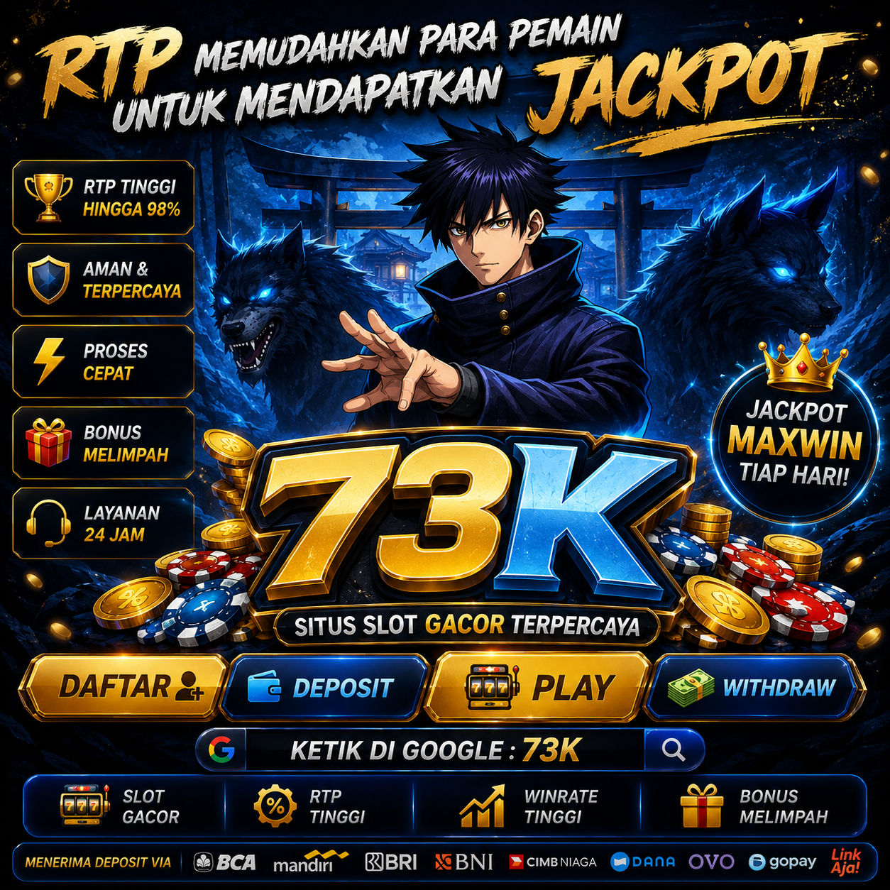 73K : Situs Slot Gacor yang Lagi Bagi Cuan Besar dengan Sensasi Main Lebih Seru Tahun 2026