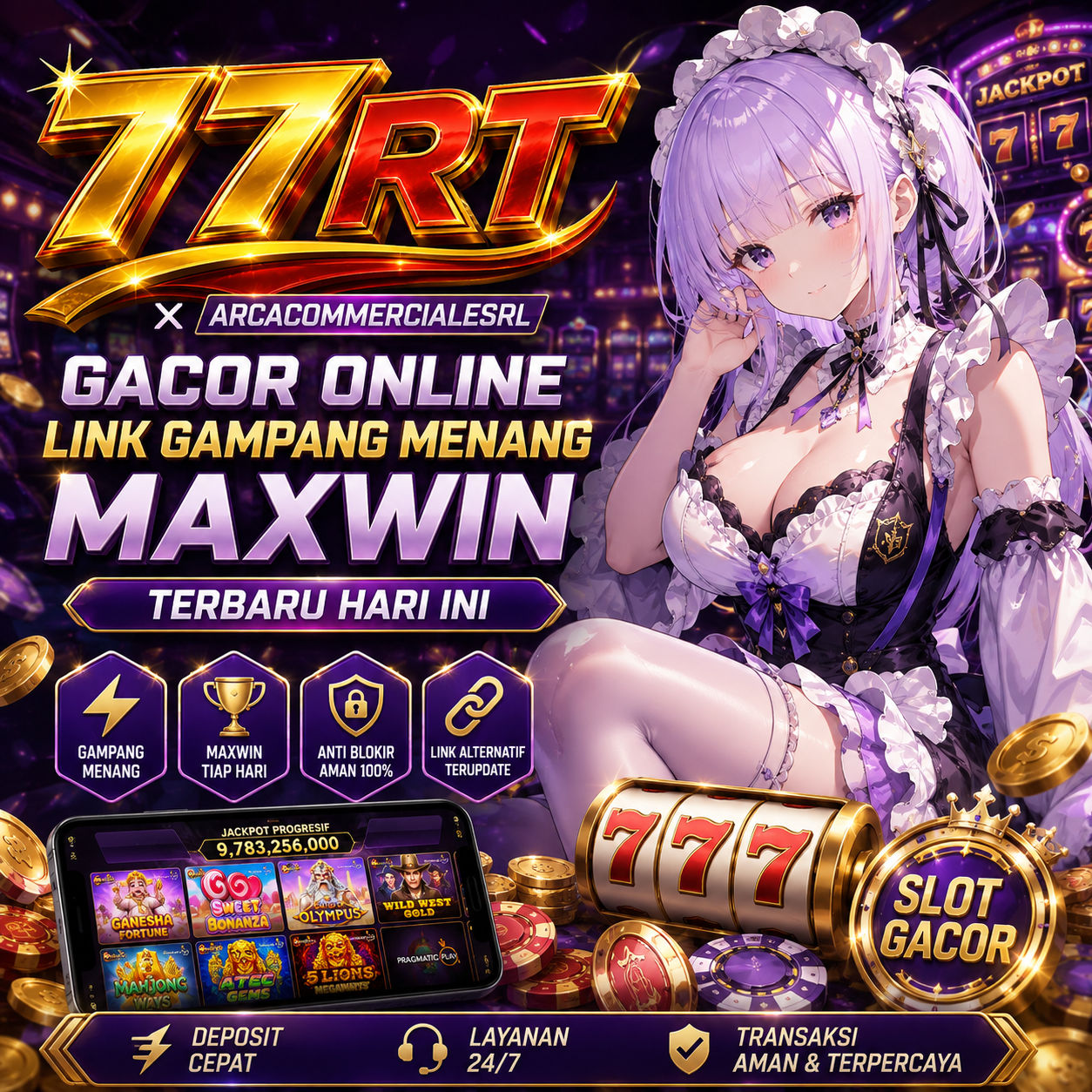77RT × Arcacommercialesrl Gacor Online Link Gampang Menang Maxwin Terbaru Hari Ini