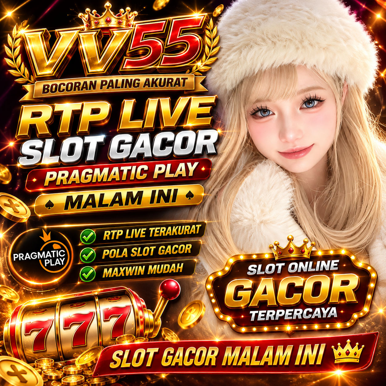 VV55 : Bocoran Paling Akurat RTP Live Slot Gacor Pragmatic Play Malam Ini