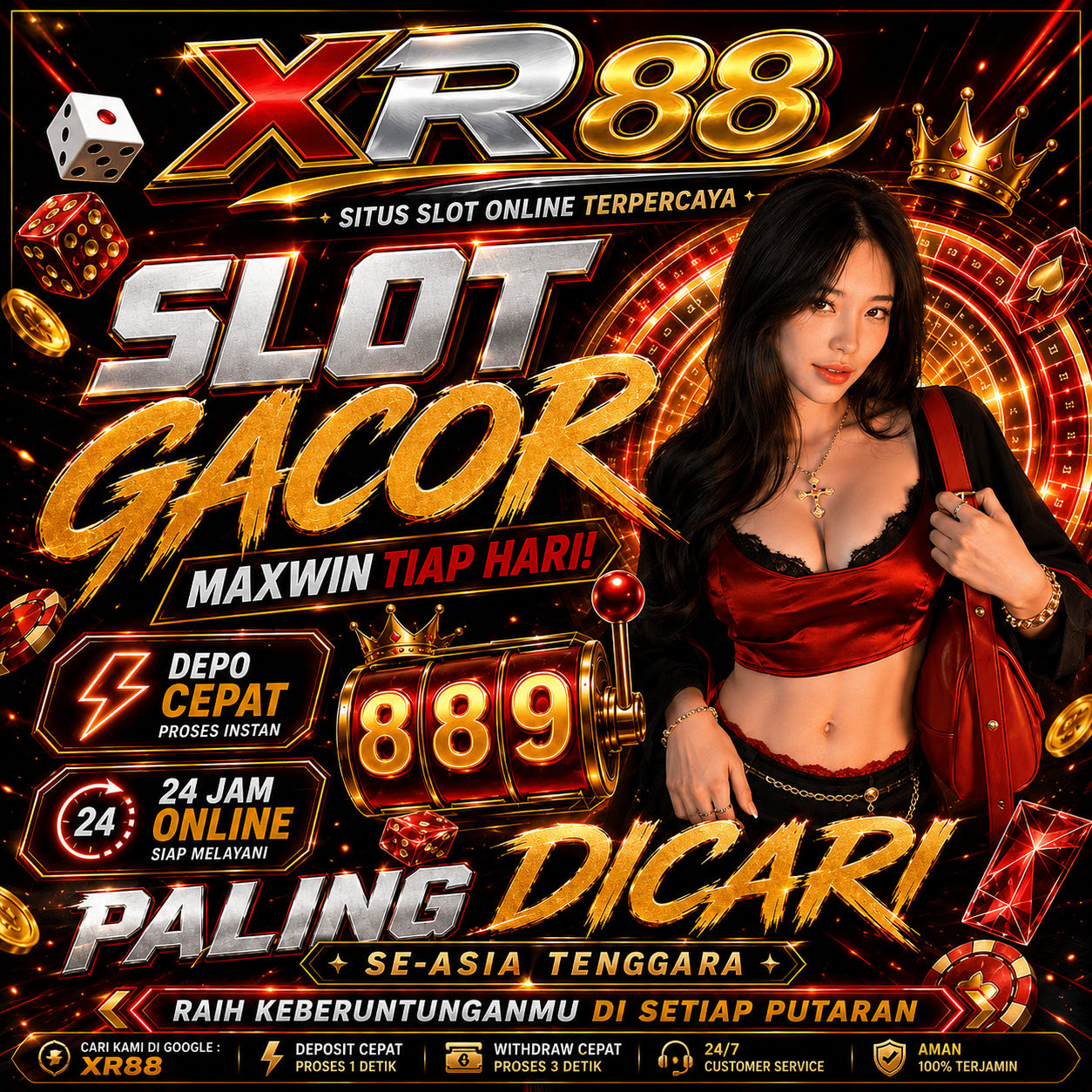 Banner Aplikasi XR88 dengan akses permainan digital