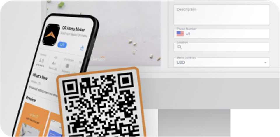 QR code with a smartphone.