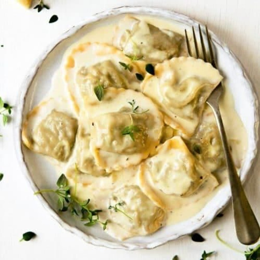 Image-Ravioli w/ Mushrooms