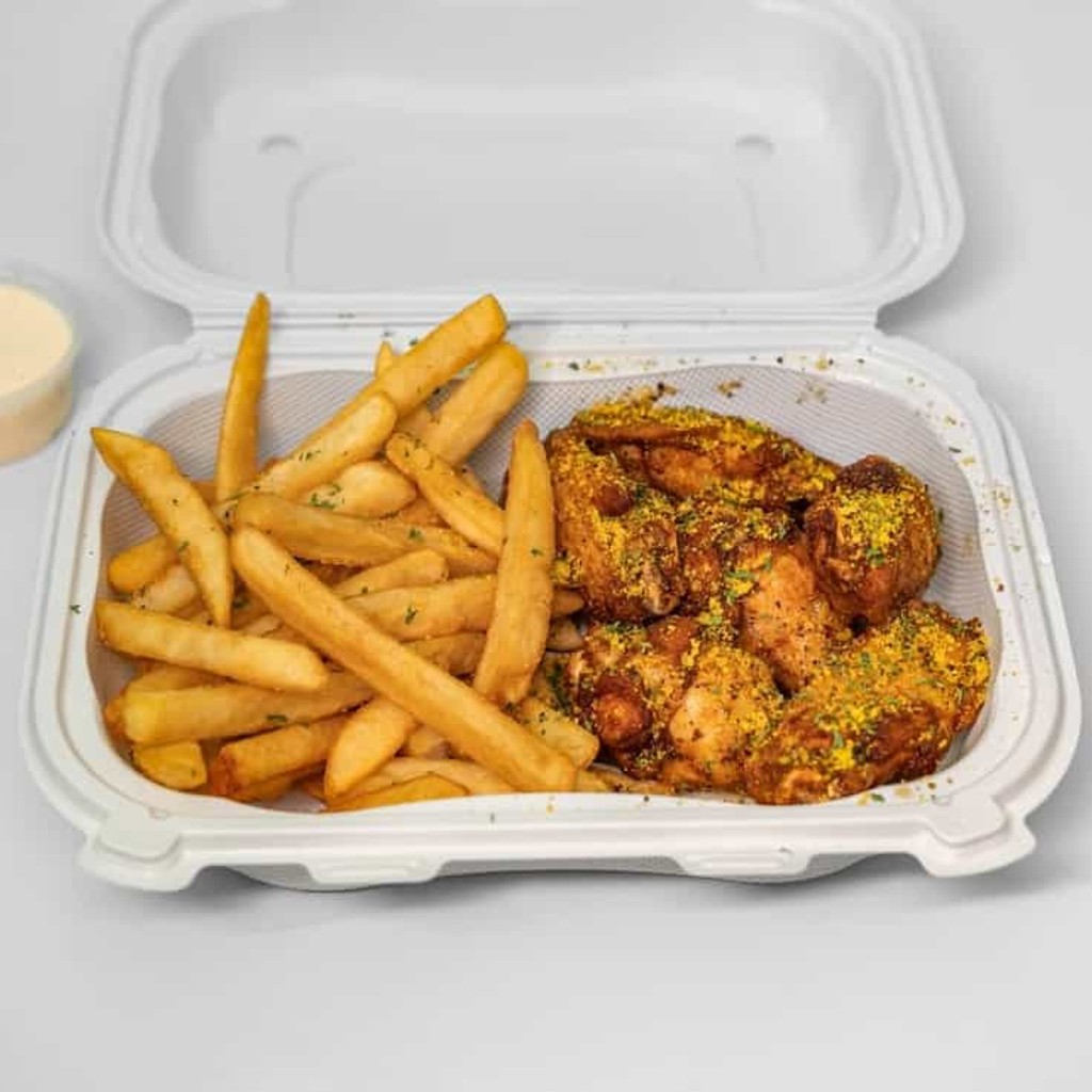 Image-6 PC Wings + Fries & Drink