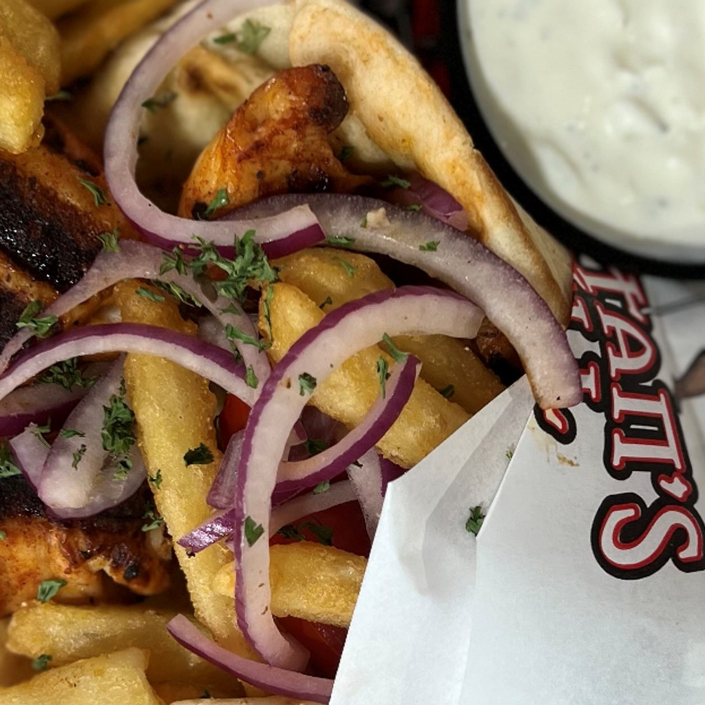 Image-CHICKEN SOUVLAKI GYRO