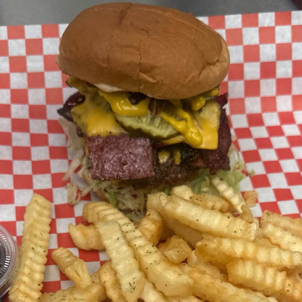 Image-Cheeseburger w/ Pastrami & Pickles