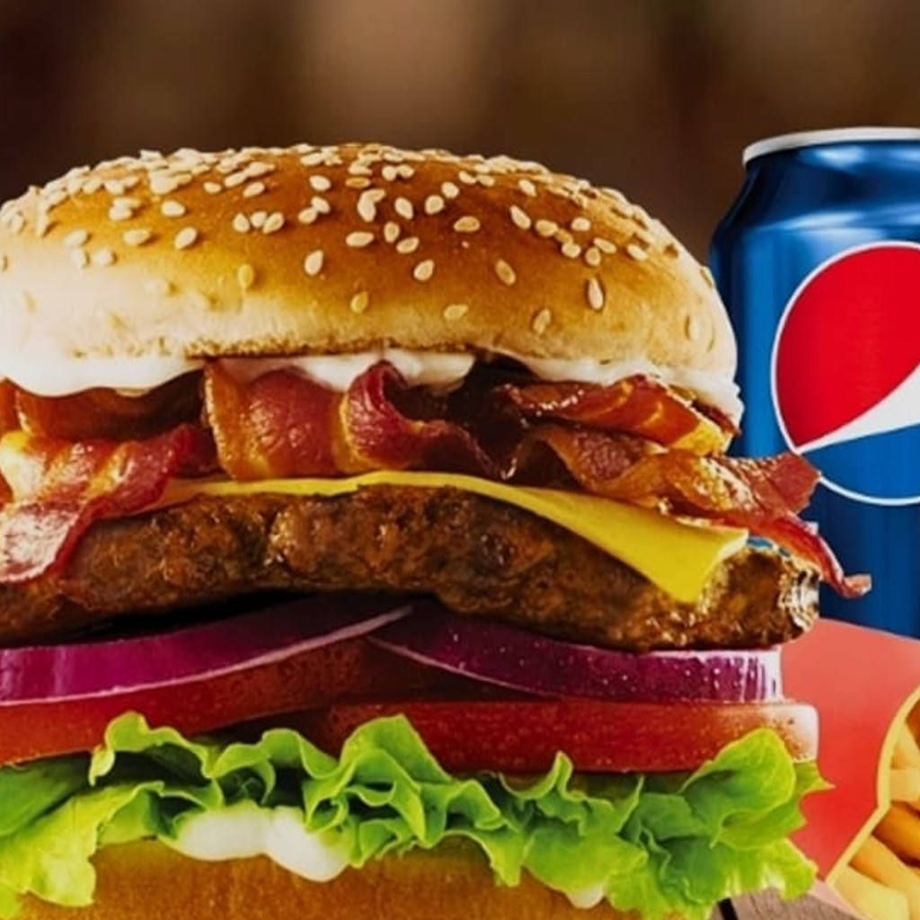 Image-Bacon cheeseburger