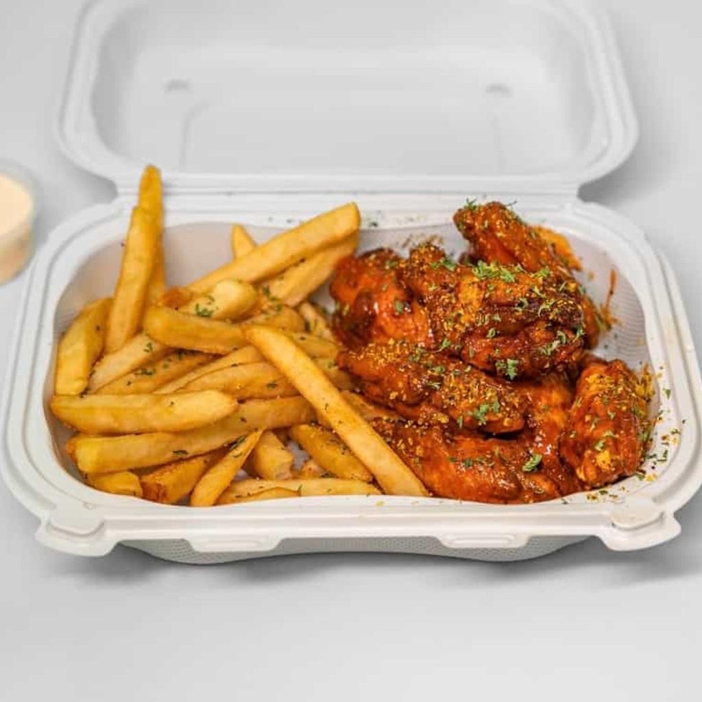 Image-8 PC Wings + Fries & Drink