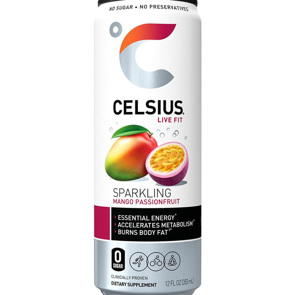 Image-Celsius Sparkling Mango Passionfruit - 12oz Can