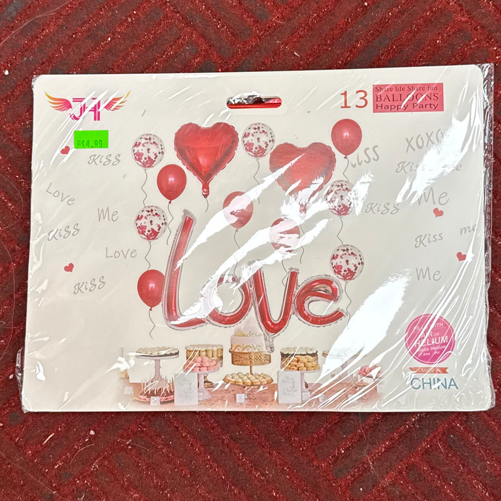 Image-Valentine balloons combo❣️🎈♥️ ( 13 pieces)