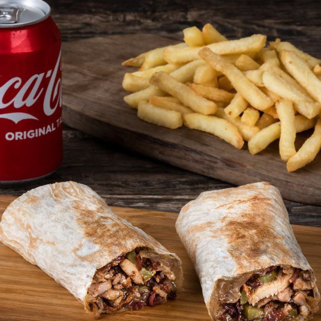 Image-Chicken Wrap Shawarma Combo