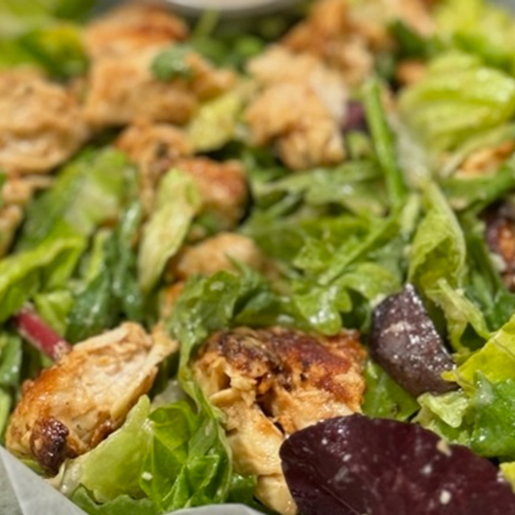 Image-Casar Salad with Grilled or Crispy Chicken