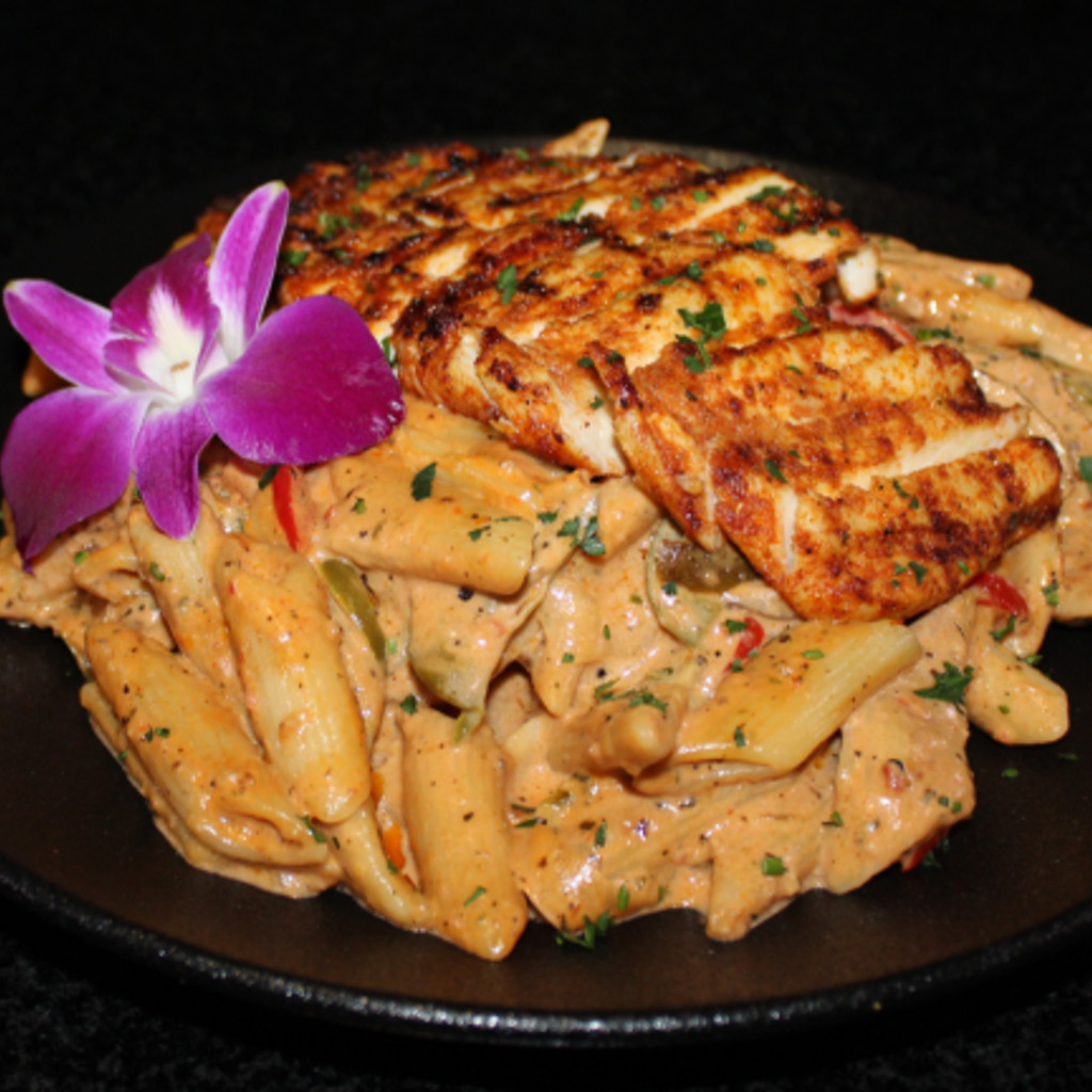 Image-Grilled Chicken Breast Rasta Pasta