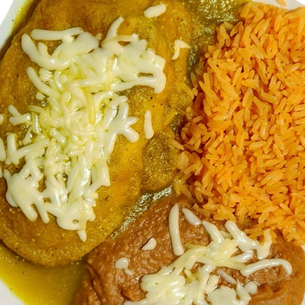 Image-Combination 1 chile Relleno green sauce and cheese