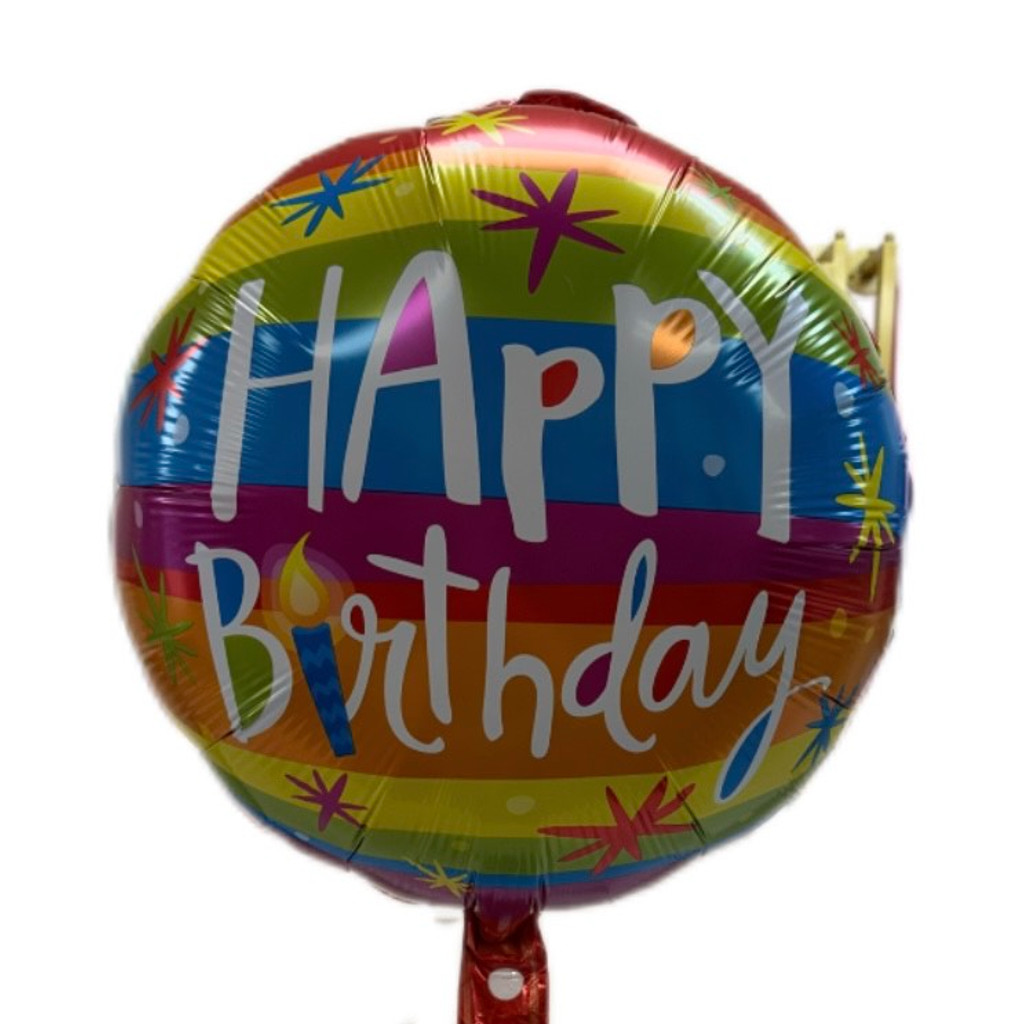 Image-Happy Birthday Balloons 18in  Art-23