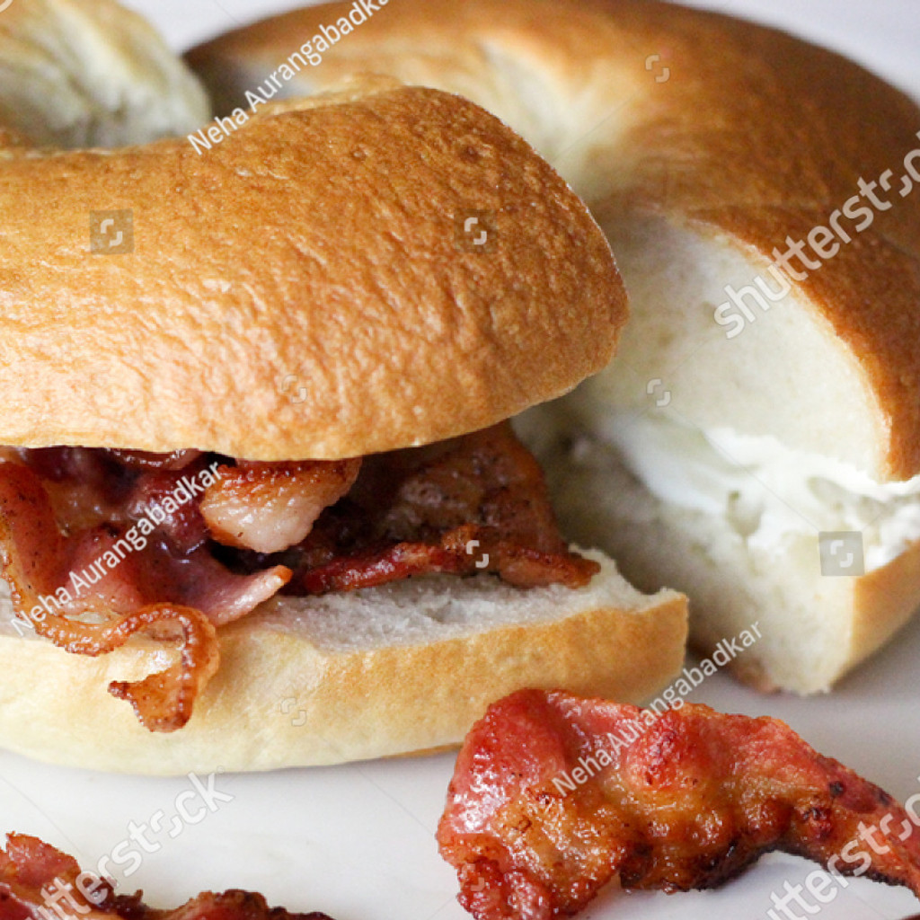 Image-Bagel Cream Cheese & Bacon