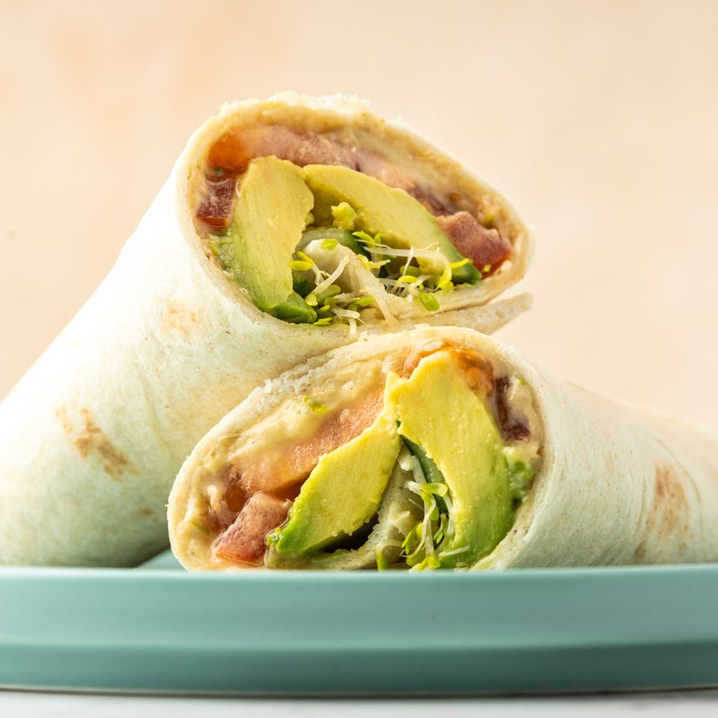 Image-Hummus & Avocado Wrap