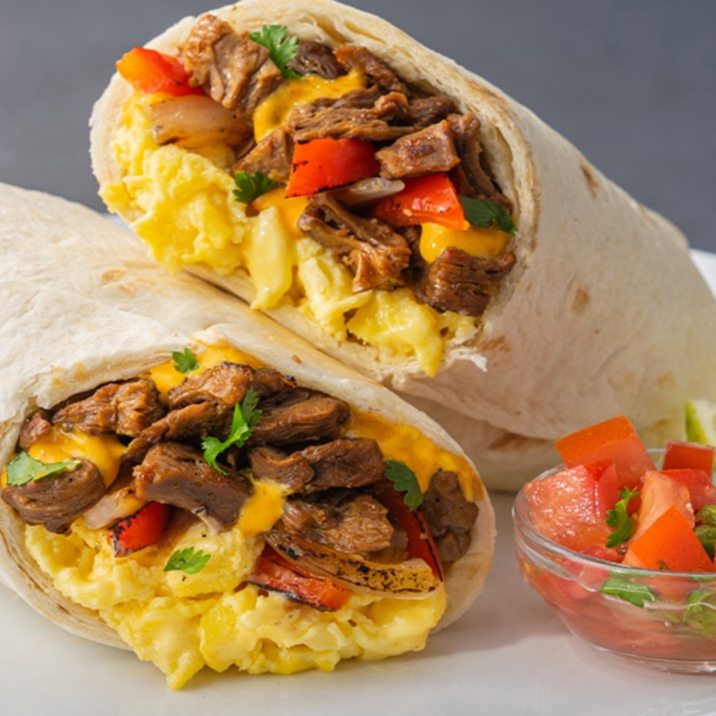 Image-Steak breakfast wrap