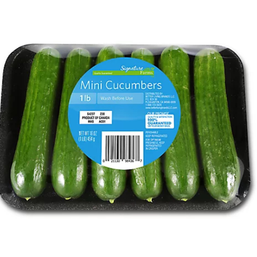 Image-Mini cucumbers tray