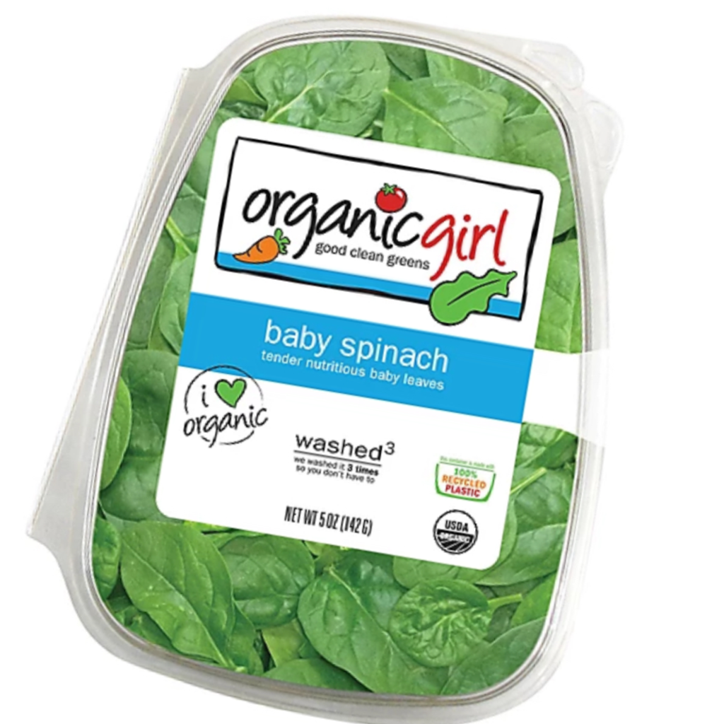 Image-Organic baby spinach Container