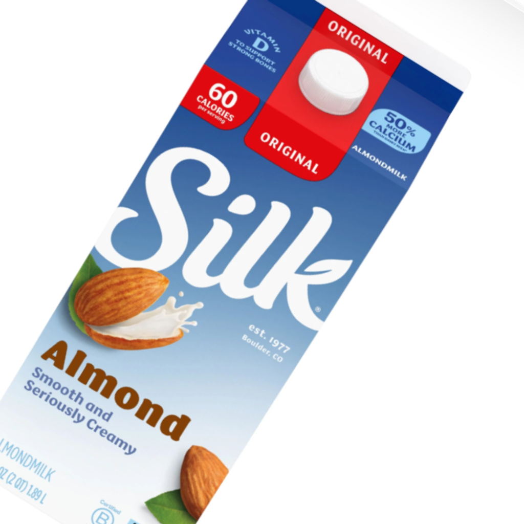 Image-Silk almond milk 1/2 gallon
