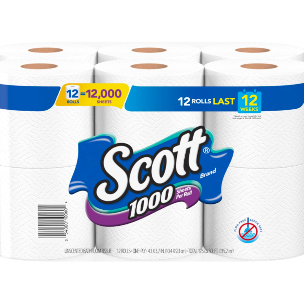 Image-Scott toilet tissue1000-12rolls