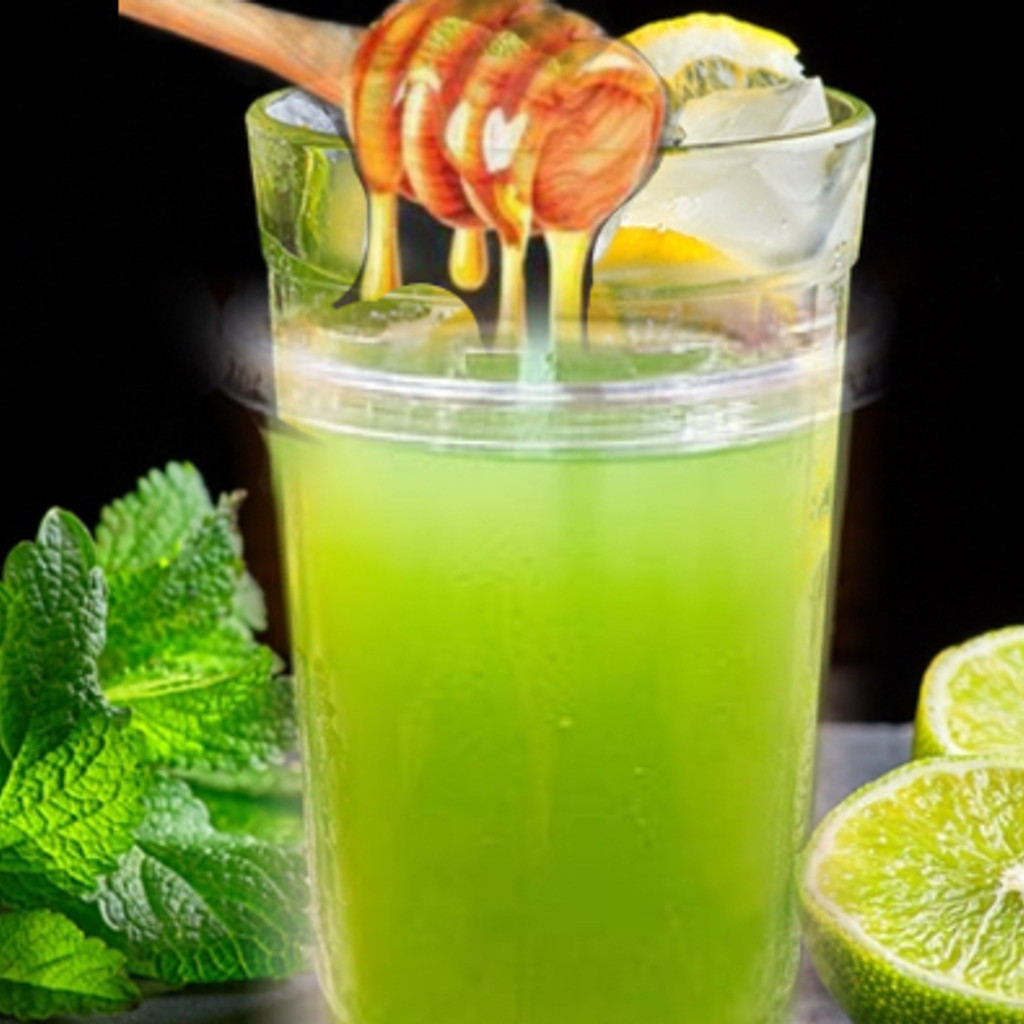 Image-Homemade lime juice 20 oz